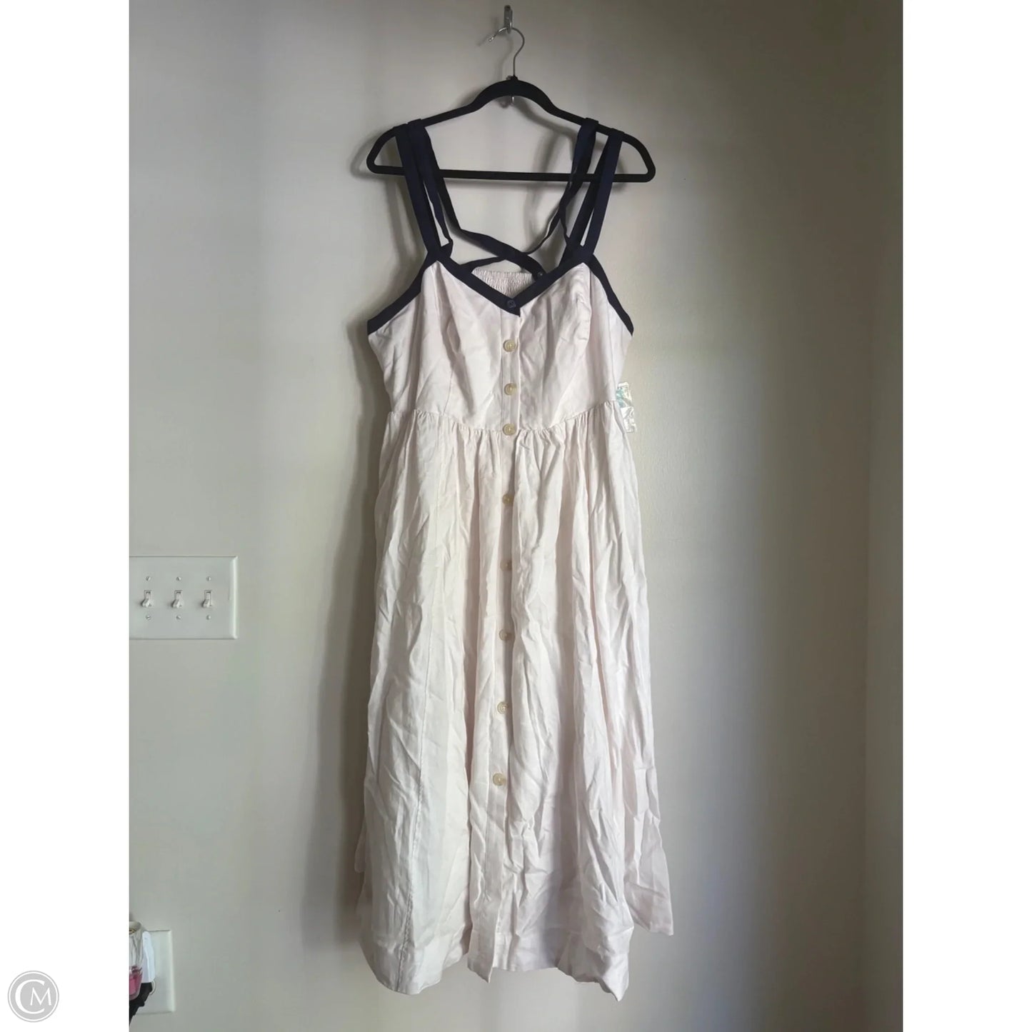 Dress Casual Midi By Maeve In White, Size: 16
