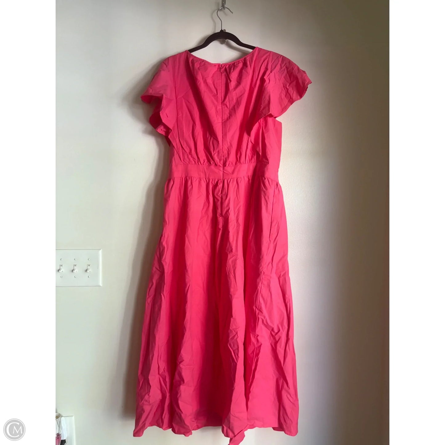 Dress Casual Midi By Ann Taylor In Pink, Size: 16