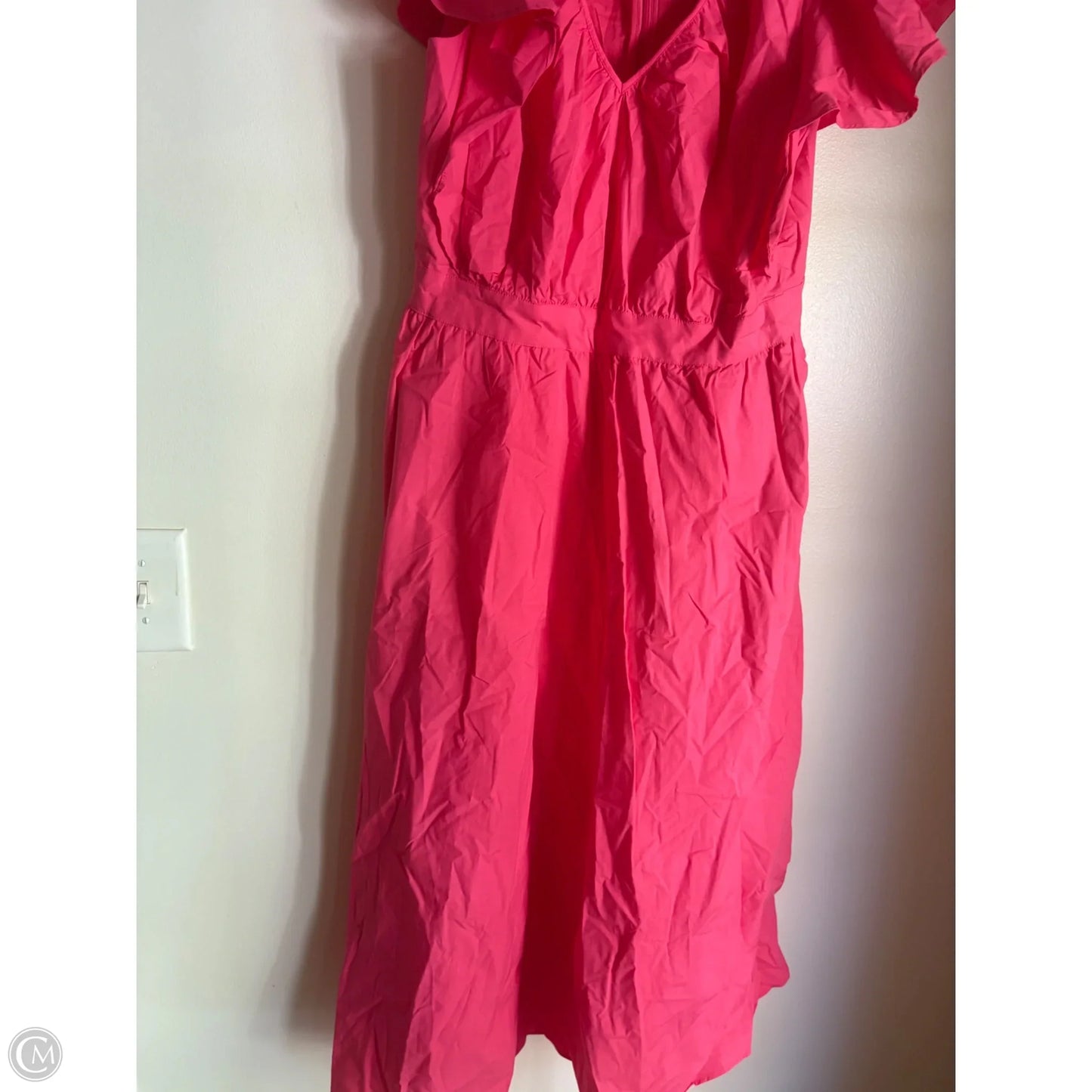 Dress Casual Midi By Ann Taylor In Pink, Size: 16