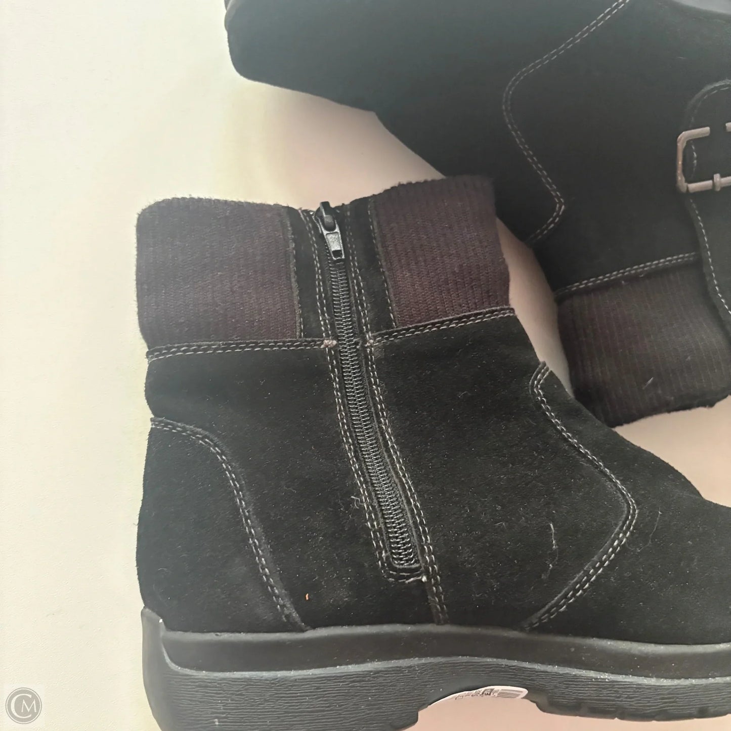 Boots Ankle Flats By Weatherproof In Black, Size: 8