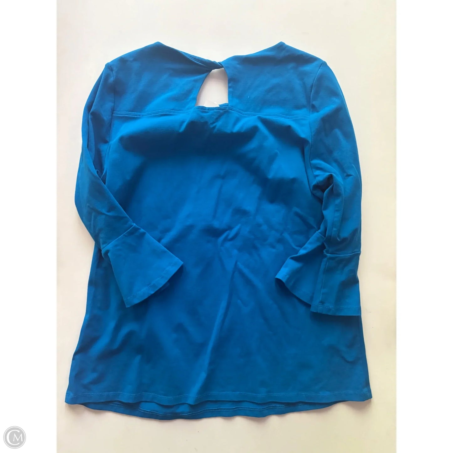 Blouse Long Sleeve By Kim Rogers In Blue, Size: M