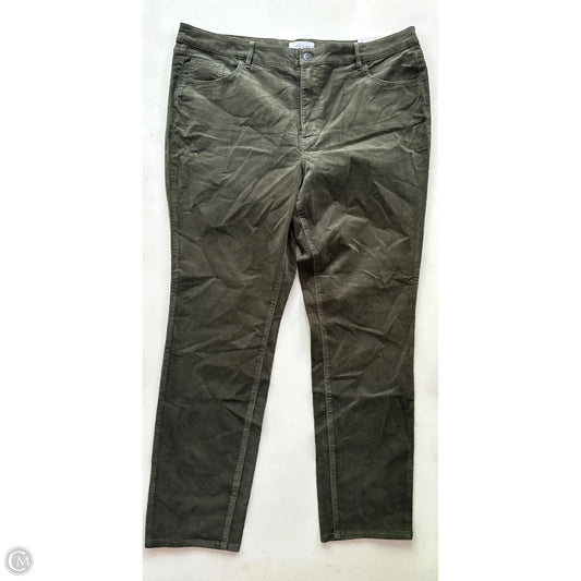 Jeans Skinny By Loft In Green, Size: 18