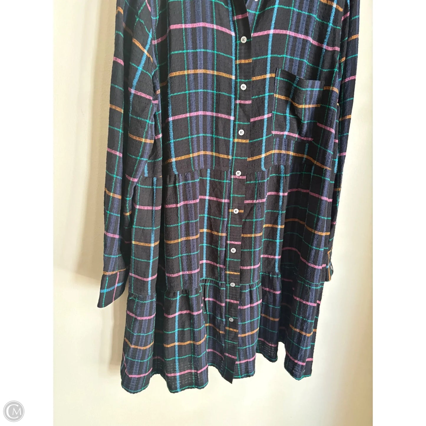 Dress Casual Short By Loft In Plaid Pattern, Size: Xxl