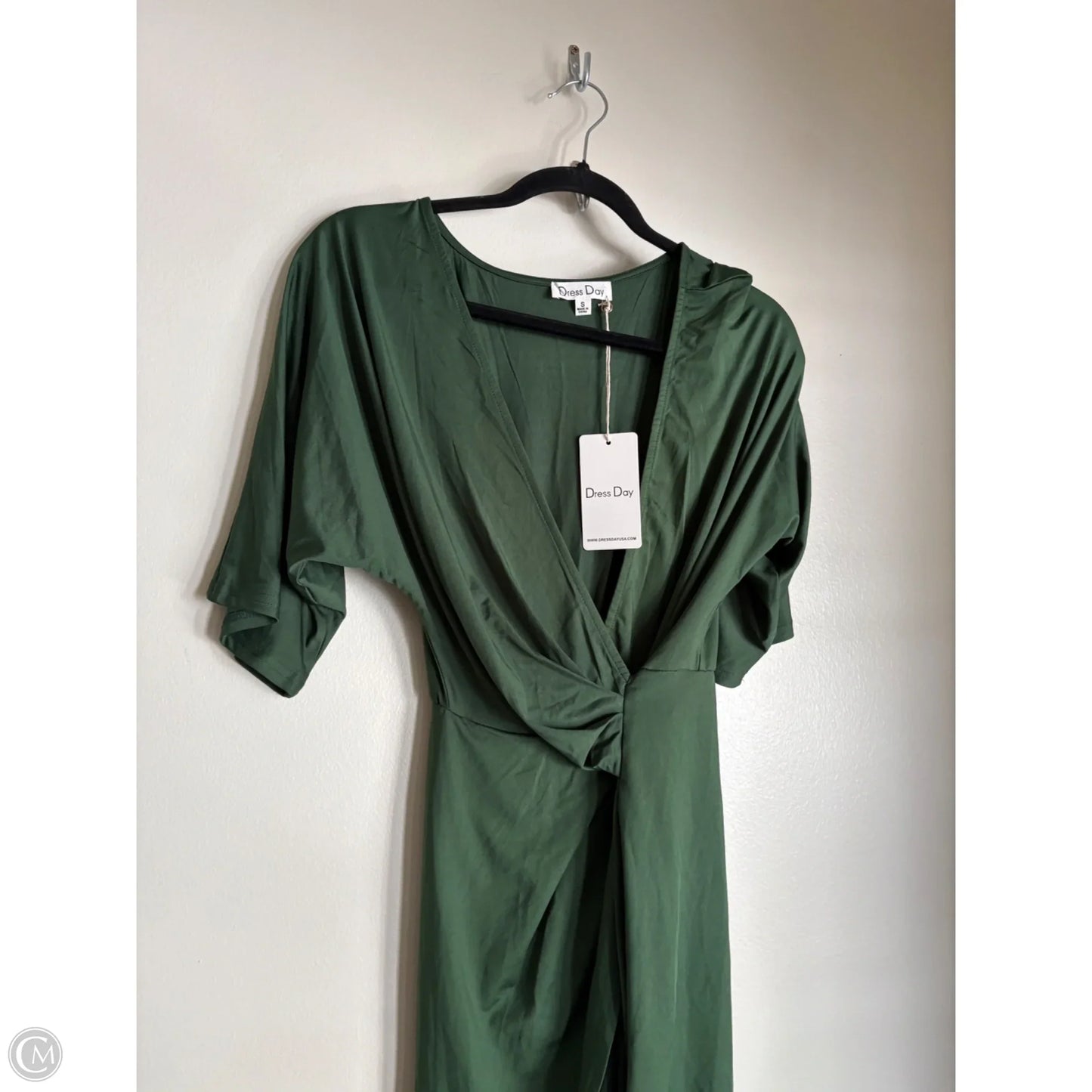 Dress Casual Midi By dress day In Green, Size: S
