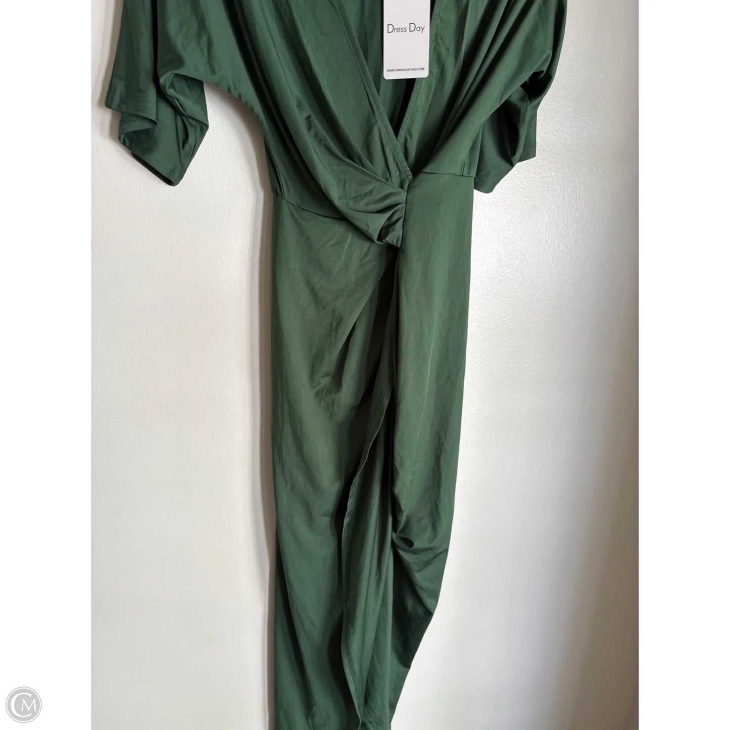 Dress Casual Midi By dress day In Green, Size: S