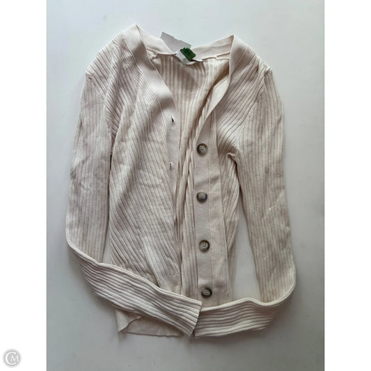 Cardigan By Loft In Cream, Size: M