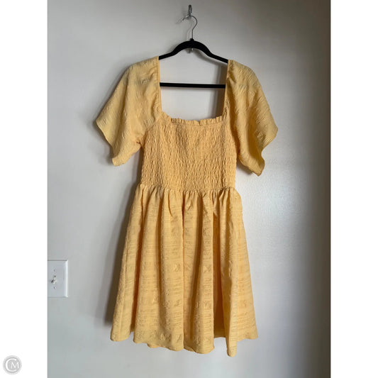 Dress Casual Midi By Mittoshop In Yellow, Size: L