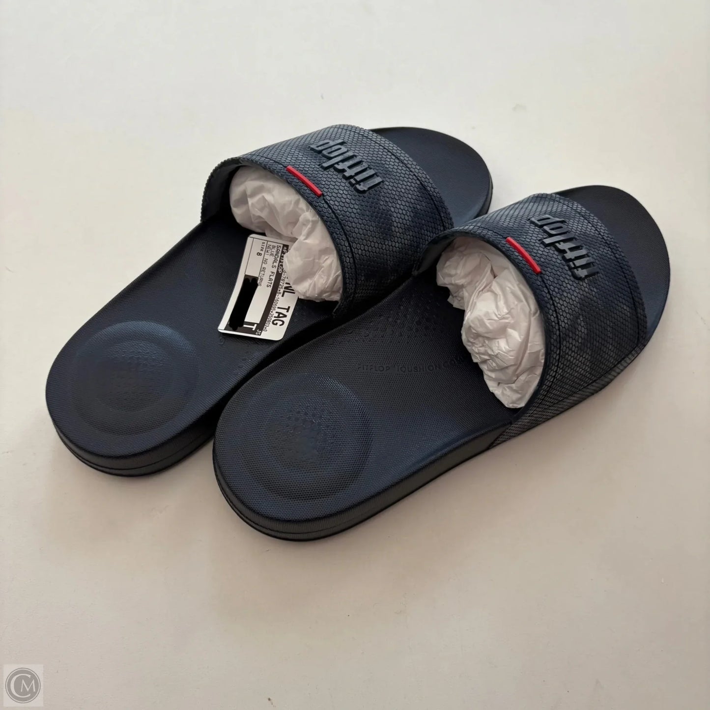 Sandals Flats By Fitflop In Blue, Size: 8