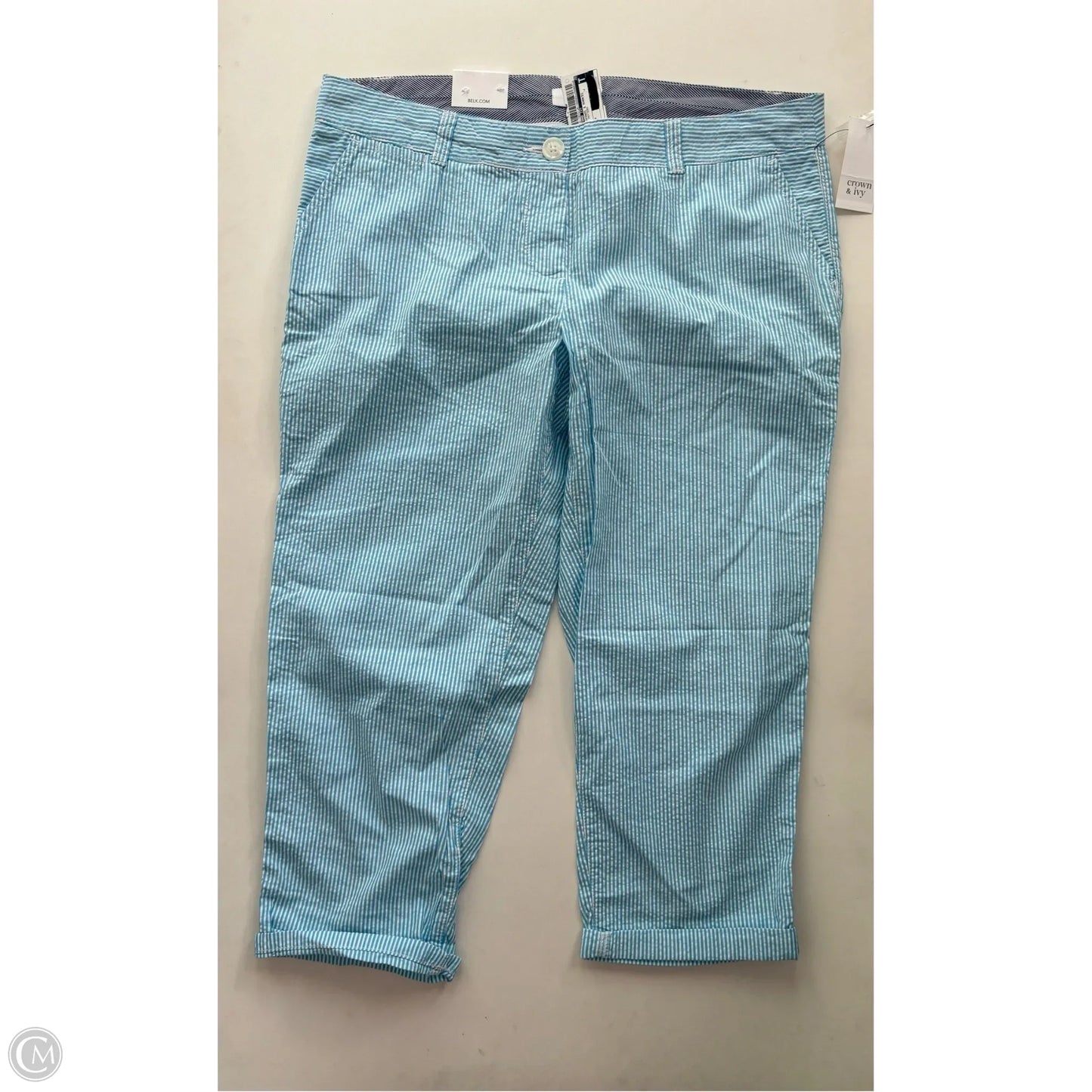 Pants Chinos & Khakis By Crown And Ivy In Striped Pattern, Size: 10p