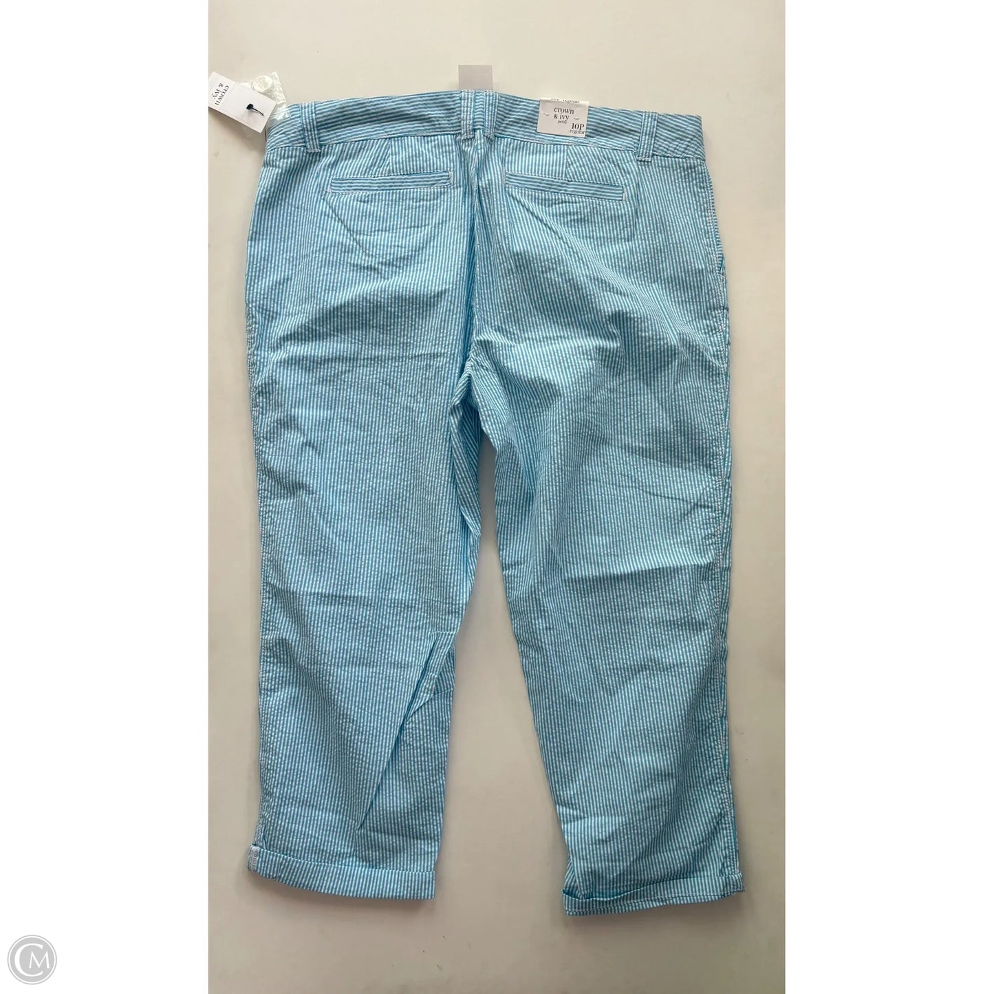 Pants Chinos & Khakis By Crown And Ivy In Striped Pattern, Size: 10p