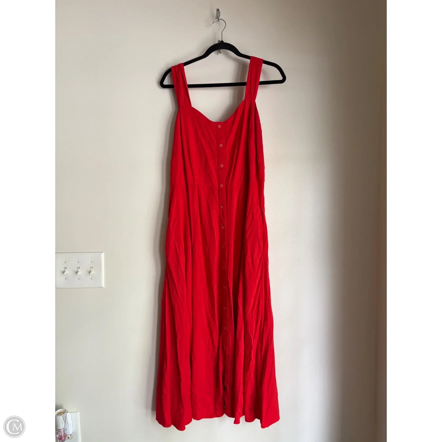 Dress Casual Midi By Ava & Viv In Orange, Size: Xxl