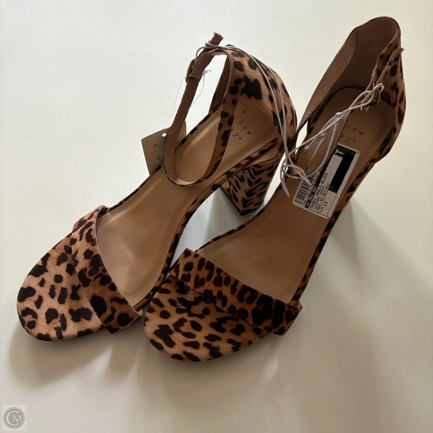 Shoes Heels Block By A New Day In Leopard Print, Size: 11