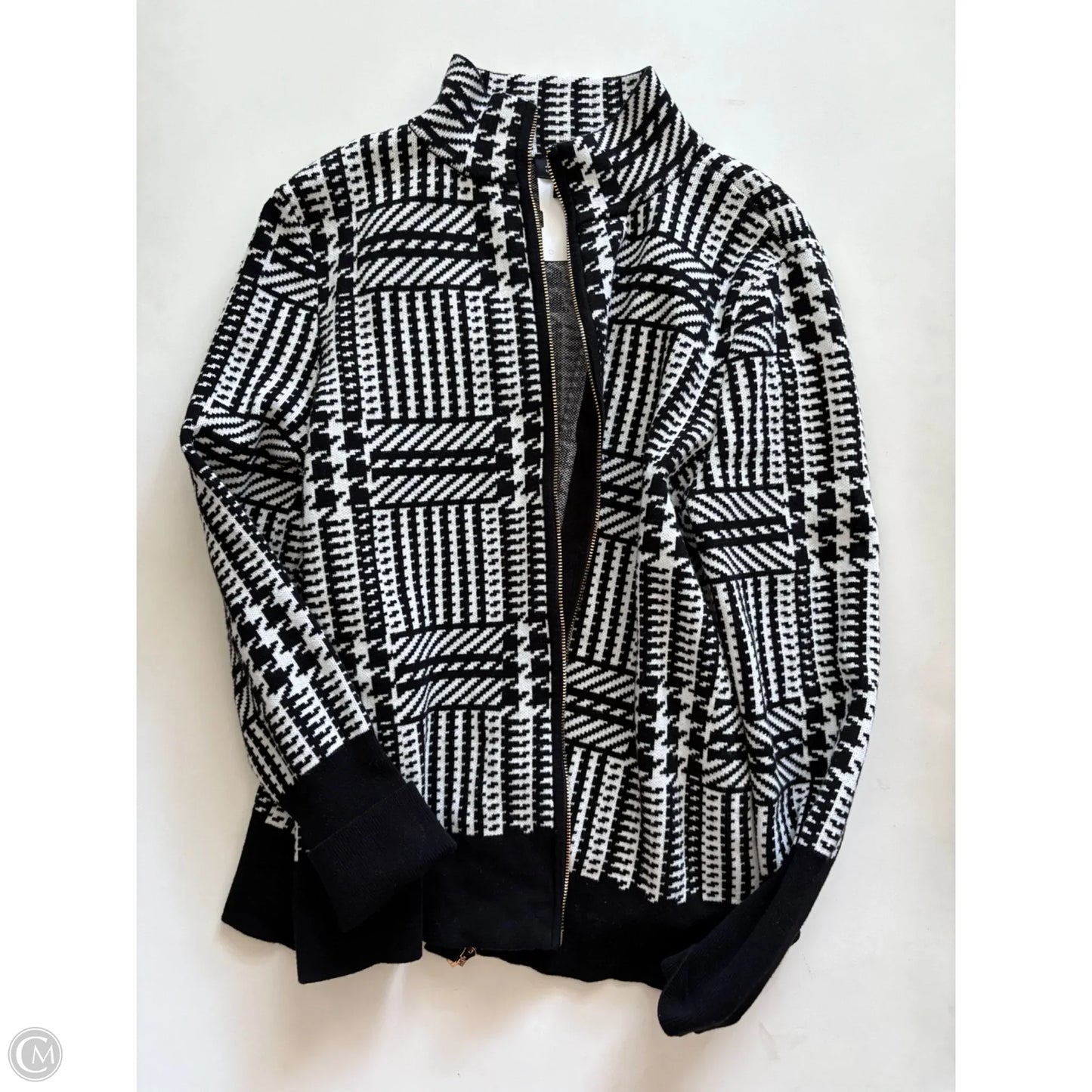 Jacket Other By Jones New York In Black & White, Size: L