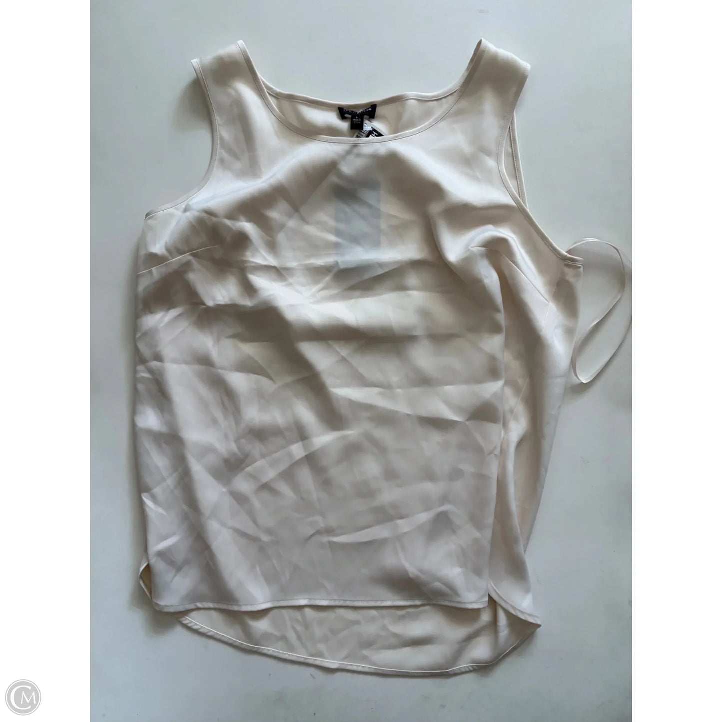 Blouse Sleeveless By Limited In Cream, Size: L