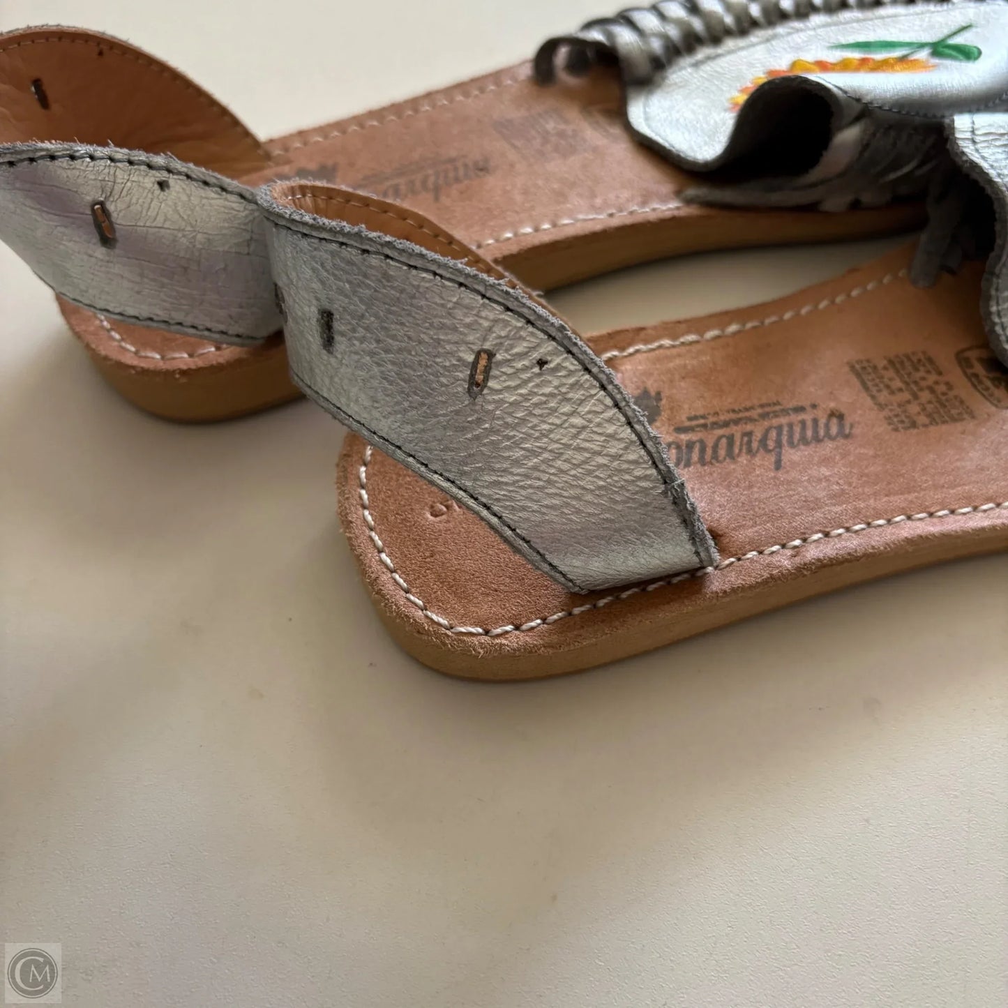 Shoes Flats By monarquia In Silver, Size: 8.5