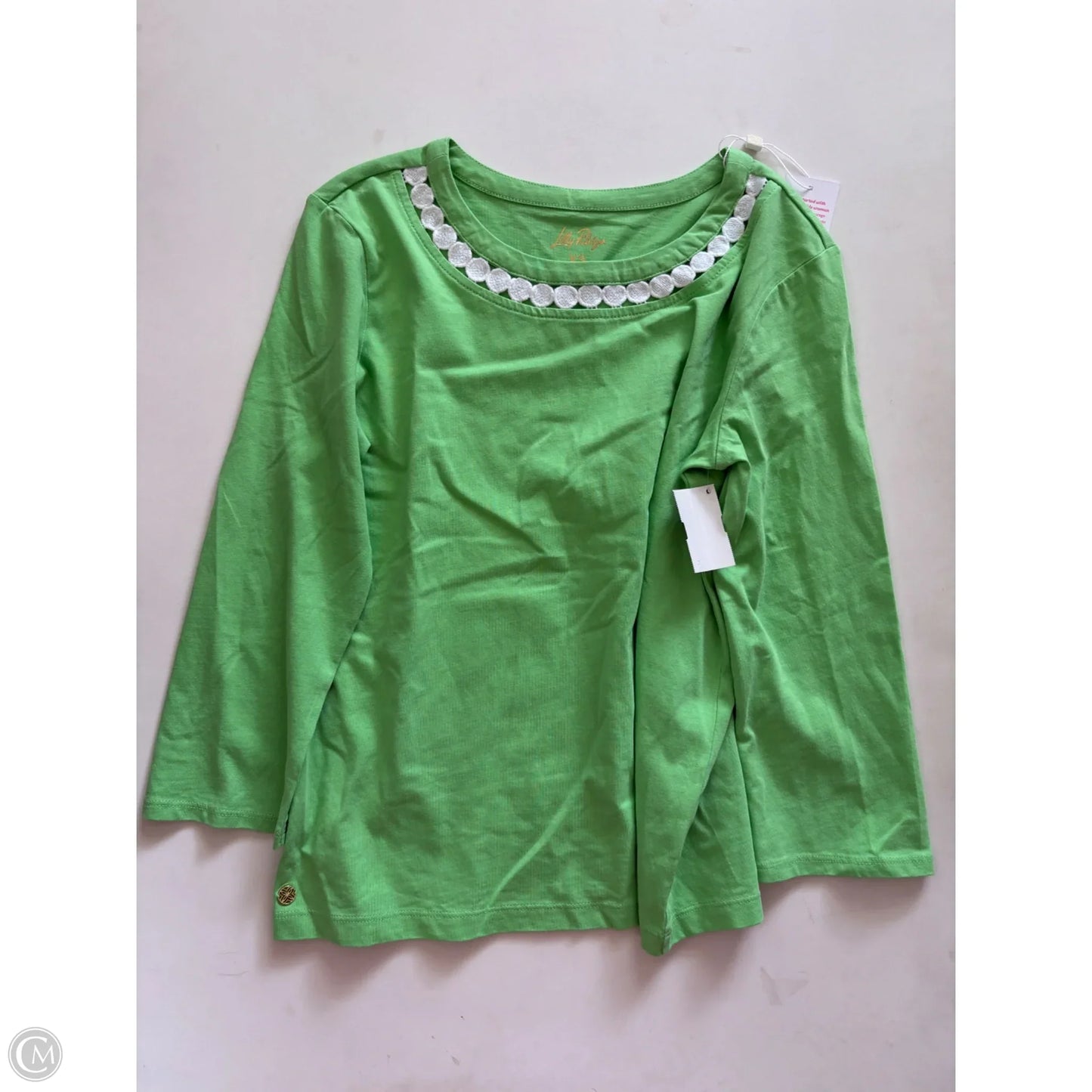 Blouse Designer By Lilly Pulitzer In Green, Size: Xs