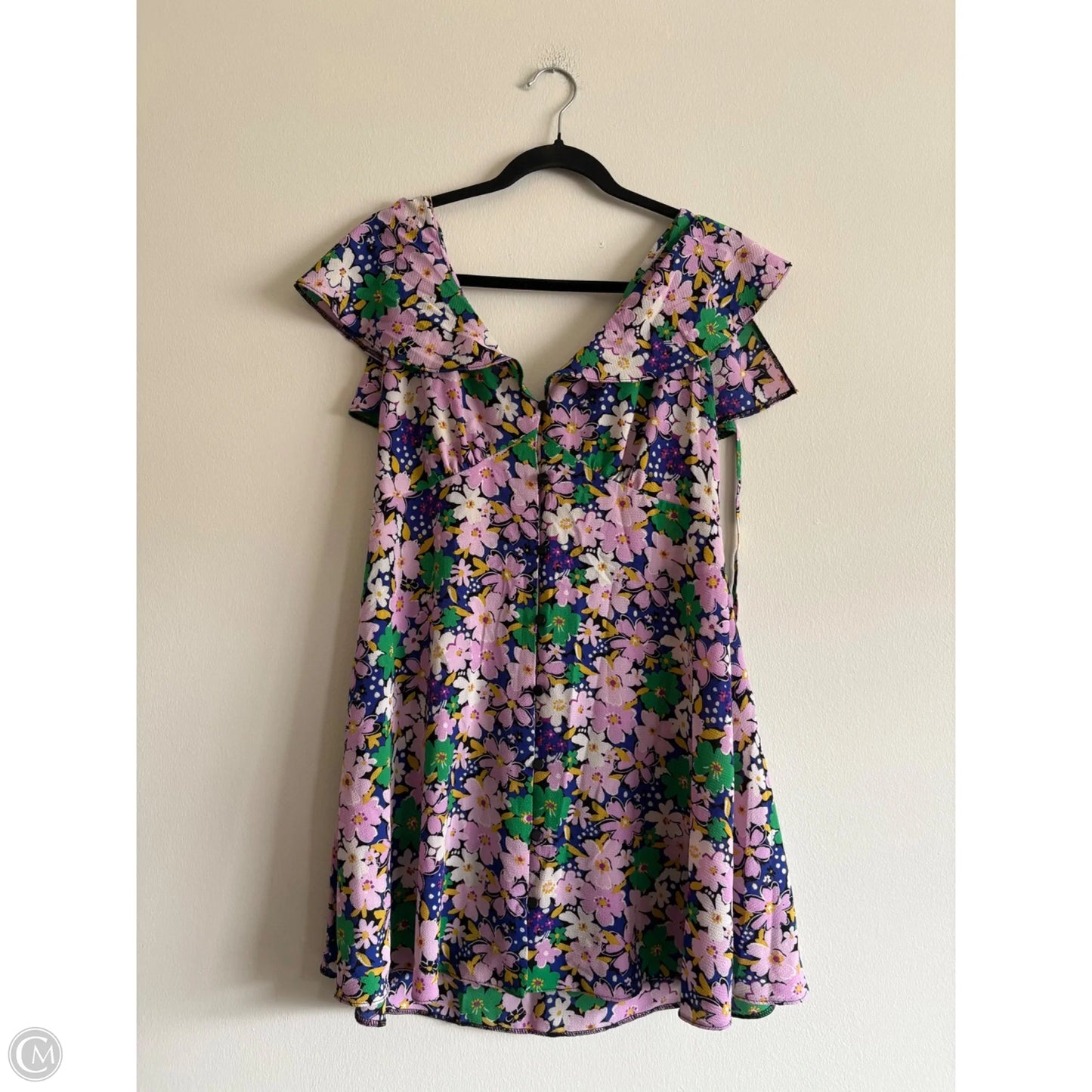Dress Casual Midi By Asos In Floral Print, Size: 8