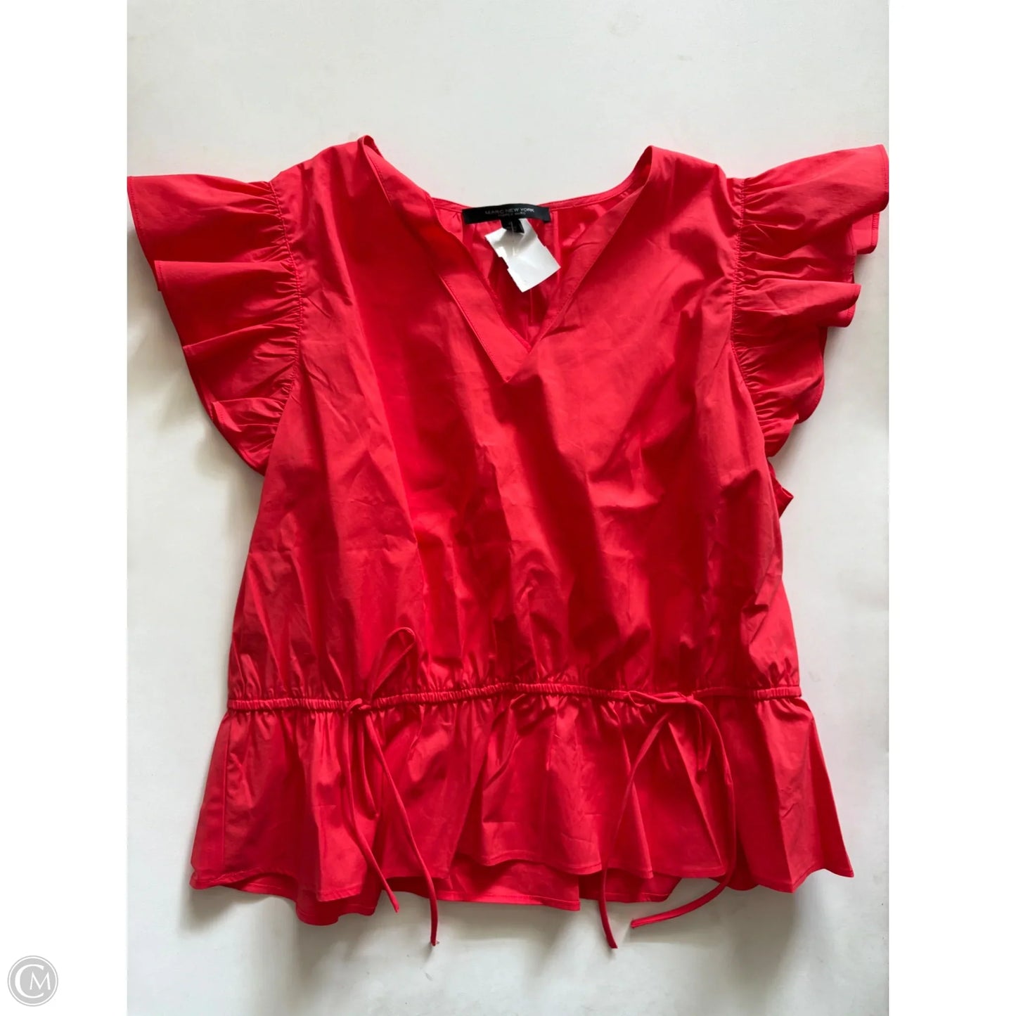 Blouse Short Sleeve By Marc New York In Pink, Size: Xl