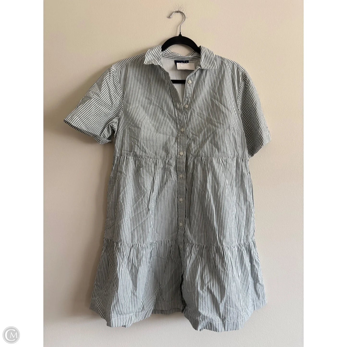 Dress Casual Midi By Gap In Striped Pattern, Size: S