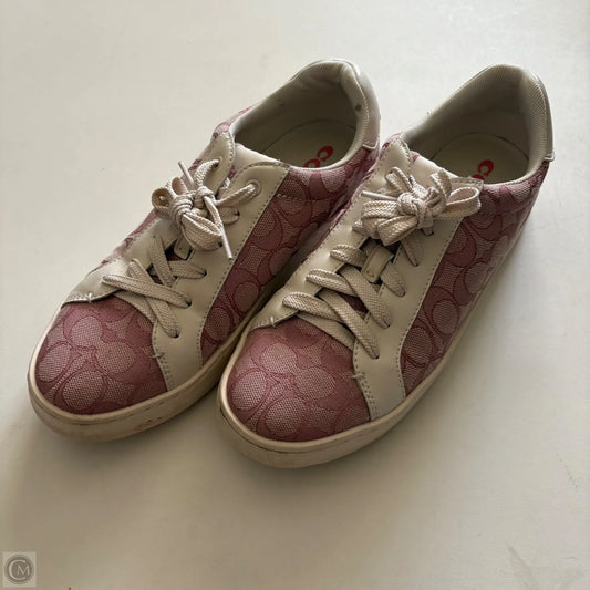 Shoes Designer By Coach In Pink, Size: 8.5