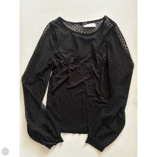 Blouse Long Sleeve By Ambiance Apparel In Black, Size: M