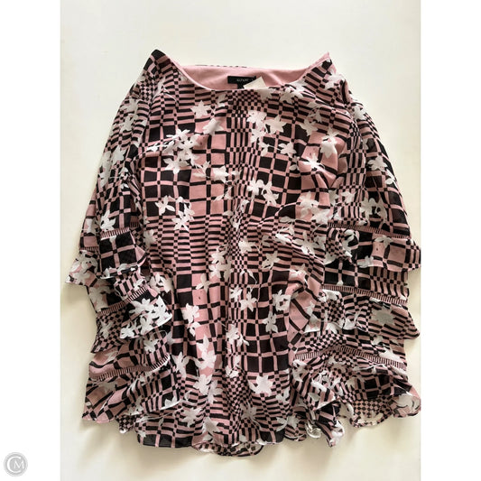 Blouse Long Sleeve By Alfani In Pink, Size: 2x