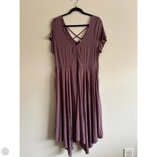 Dress Casual Midi By Torrid In Purple, Size: 3x