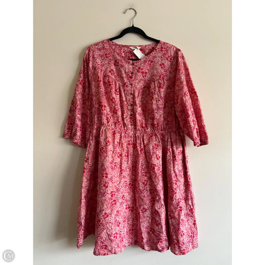 Dress Casual Midi By Terra & Sky In Floral Print, Size: 1x