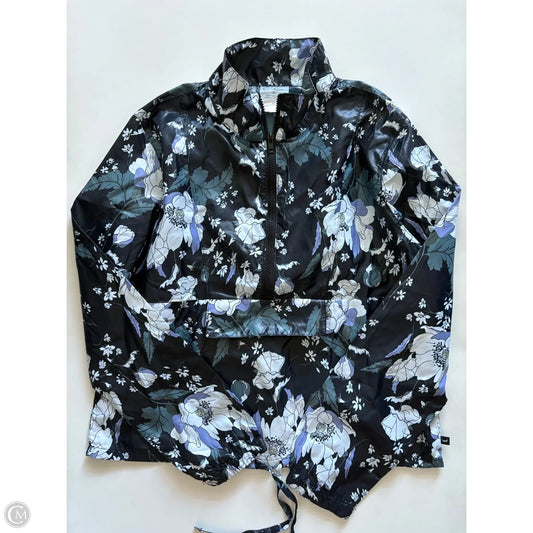 Athletic Jacket By Jessica Simpson In Floral Print, Size: M