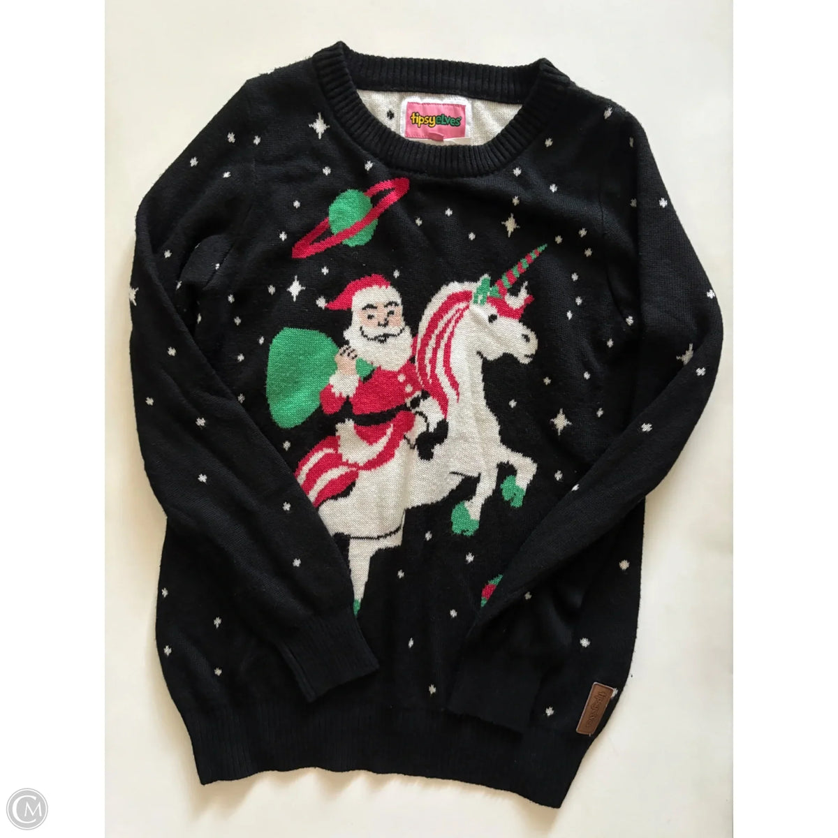Sweater By tipsy elves In Black, Size: L