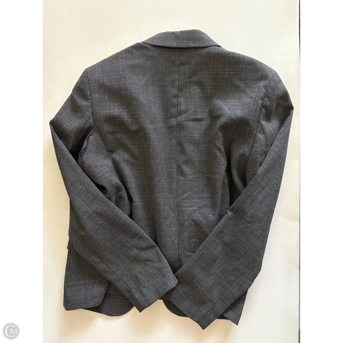 Blazer By Ann Taylor In Grey, Size: 14