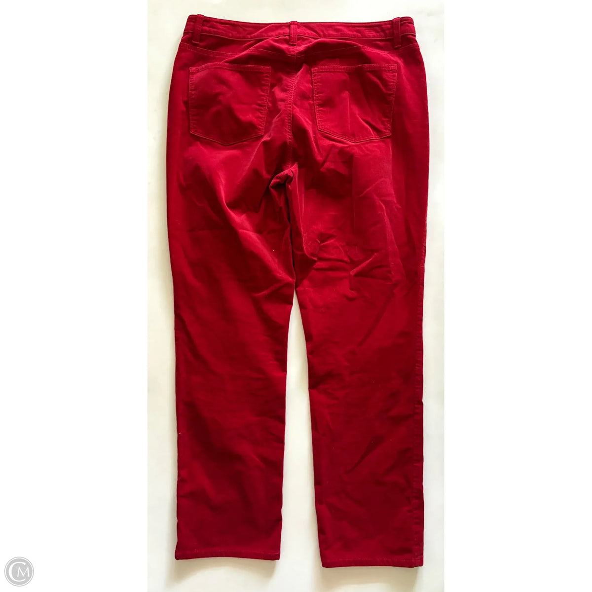 Jeans Wide Leg By Talbots In Red, Size: 14