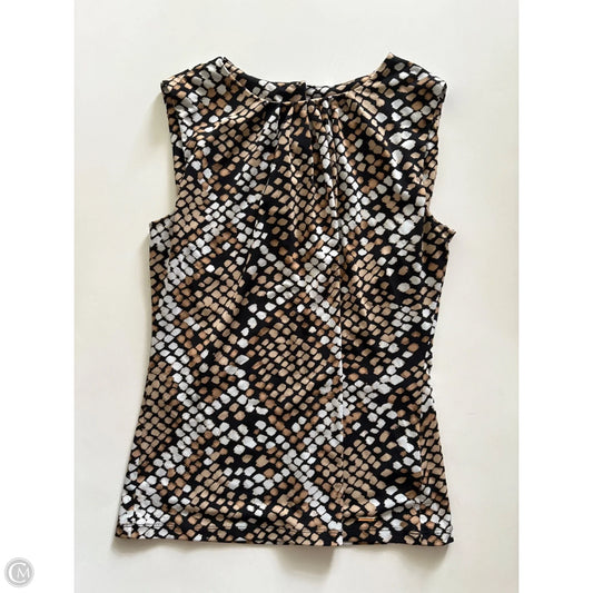 Blouse Sleeveless By Calvin Klein In Multi-colored, Size: S