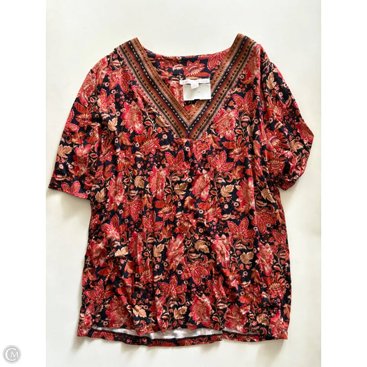 Blouse Long Sleeve By stella + ginger In Floral Print, Size: Xlp