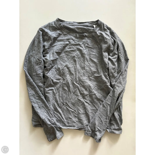 Top Long Sleeve By Time And Tru In Grey, Size: L