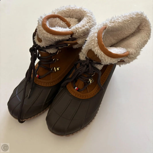 Boots Ankle Flats By Tommy Hilfiger In Brown, Size: 7