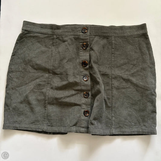 Skirt Mini & Short By Rue 21 In Green, Size: Xl