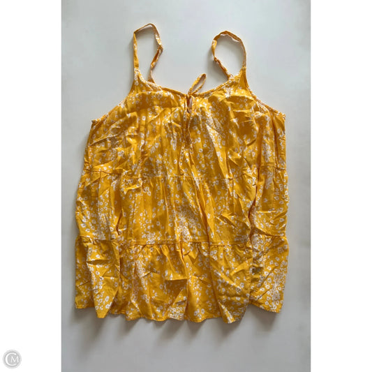 Blouse Sleeveless By Torrid In Yellow, Size: 2x
