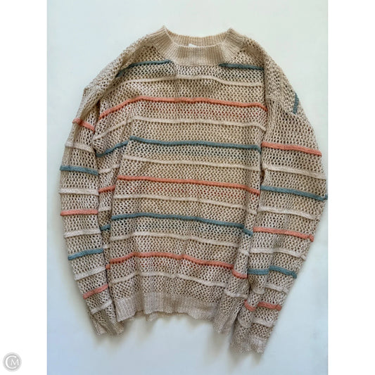 Sweater By Hem & Thread In Striped Pattern, Size: M