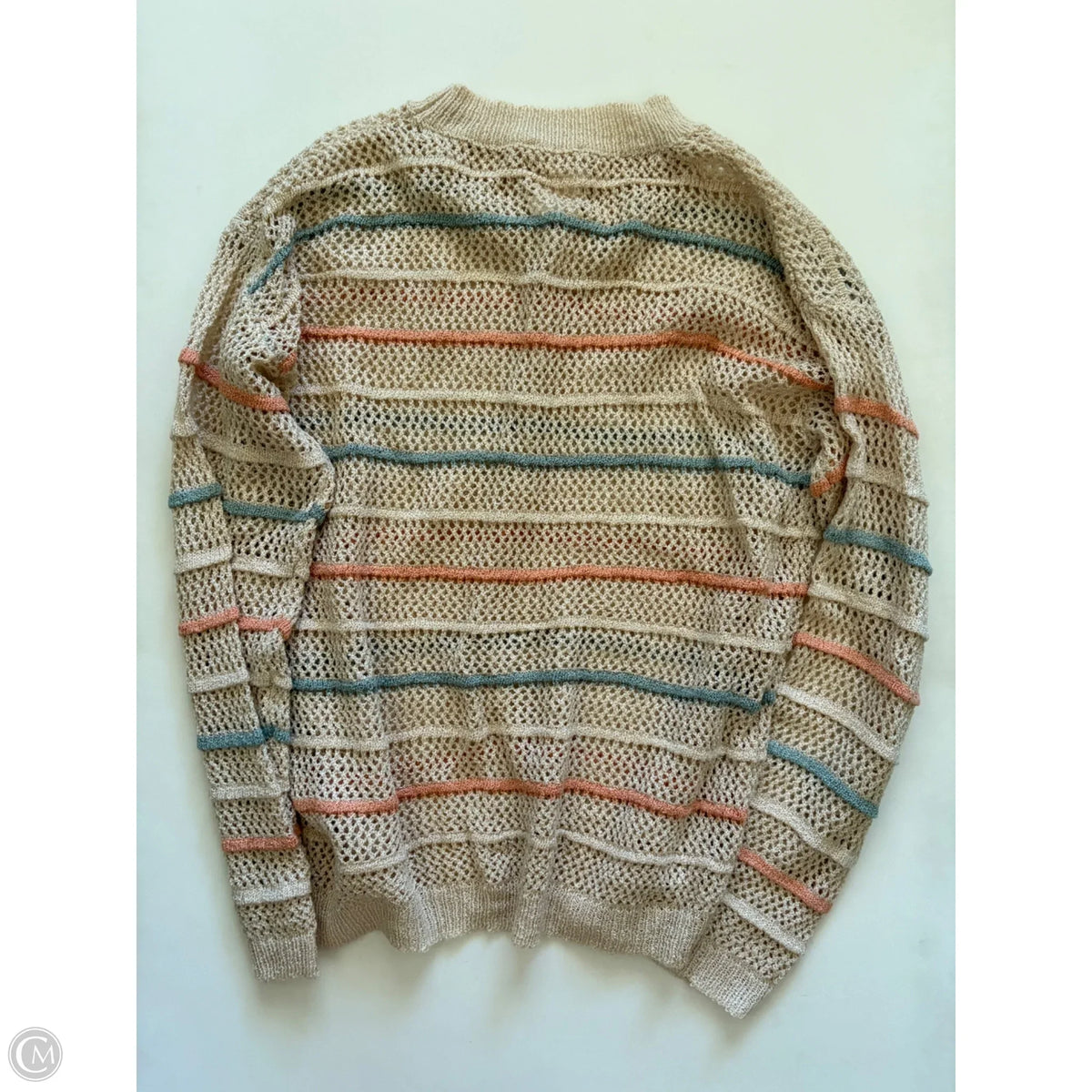 Sweater By Hem & Thread In Striped Pattern, Size: M