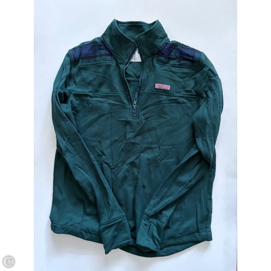 Jacket Fleece By Vineyard Vines In Green, Size: M