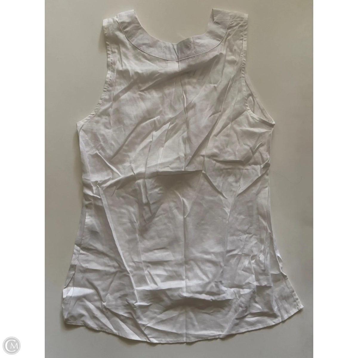 Blouse Sleeveless By bisouxx In White, Size: M