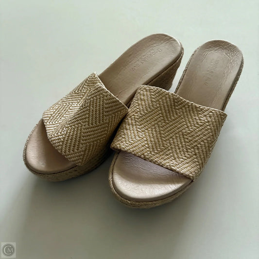 Sandals Heels Wedge By chocolat blu In Cream, Size: 7.5
