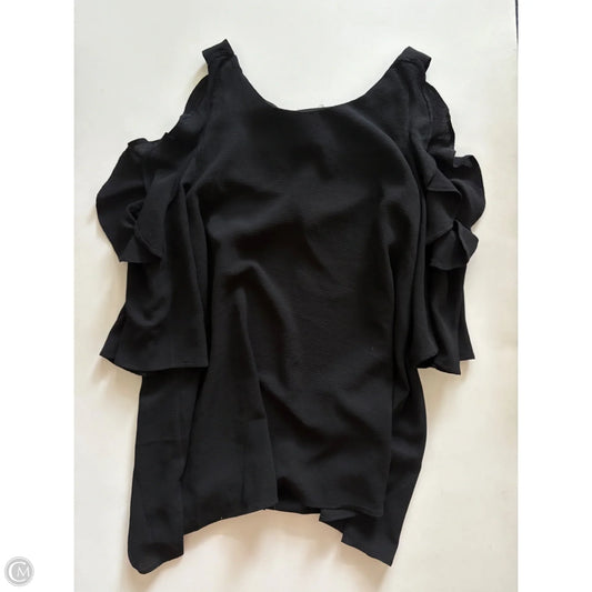 Blouse Short Sleeve By Umgee In Black, Size: S