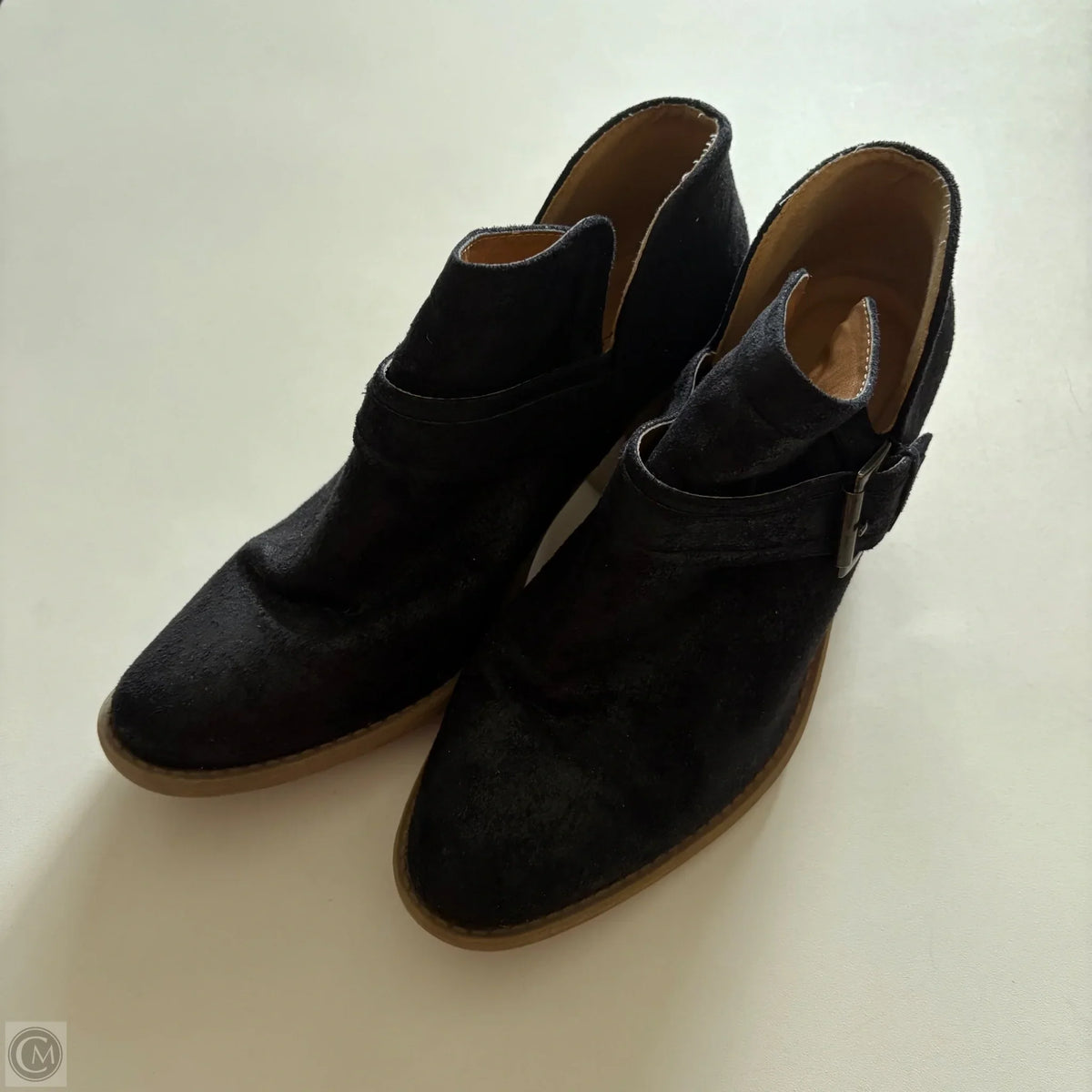 Boots Ankle Heels By Qupid In Black, Size: 9