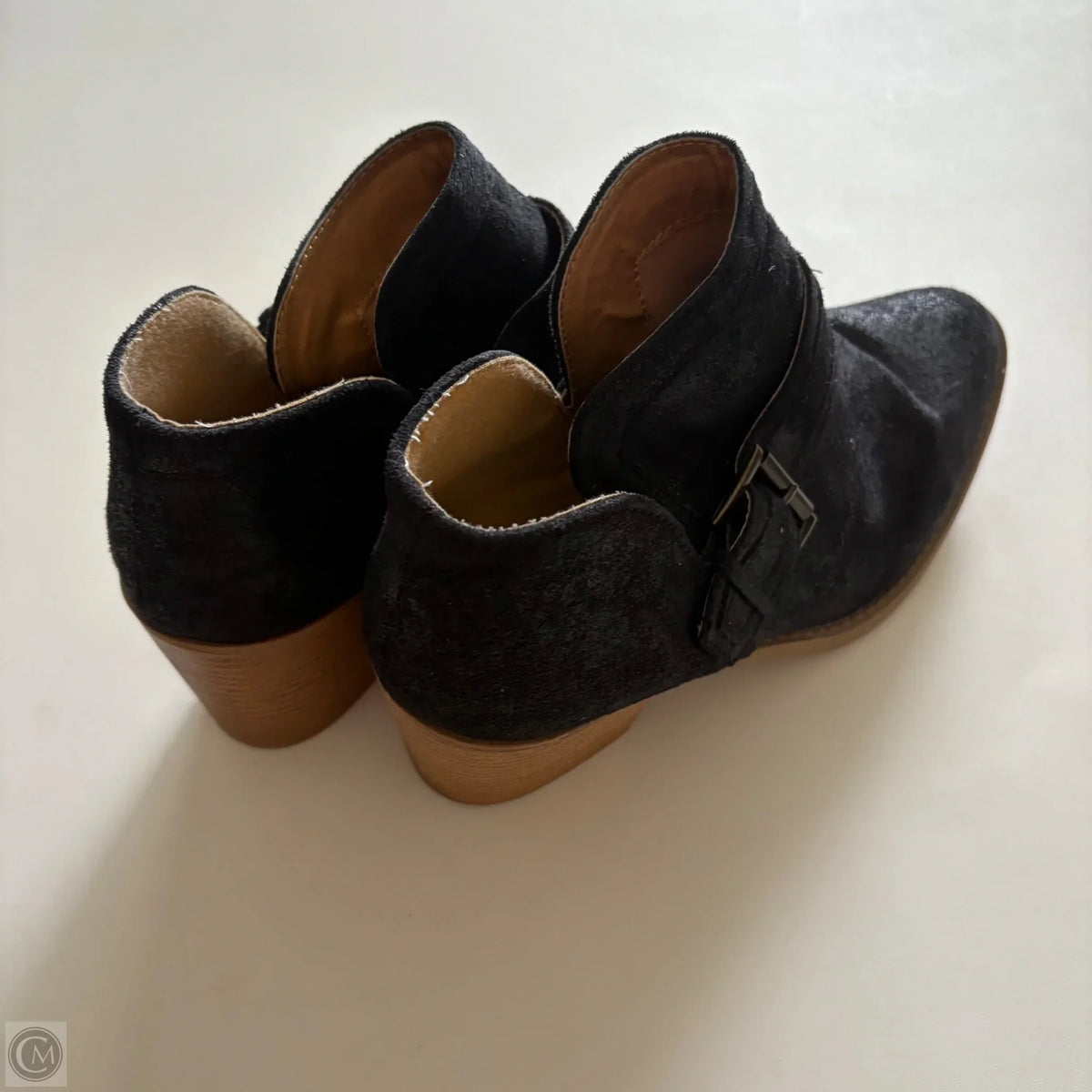 Boots Ankle Heels By Qupid In Black, Size: 9