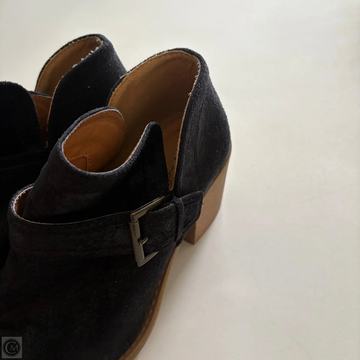 Boots Ankle Heels By Qupid In Black, Size: 9