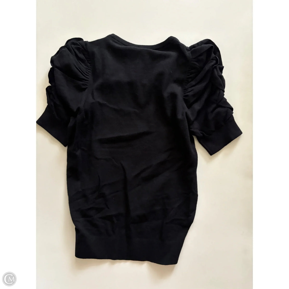 Blouse Short Sleeve By Express In Black, Size: S