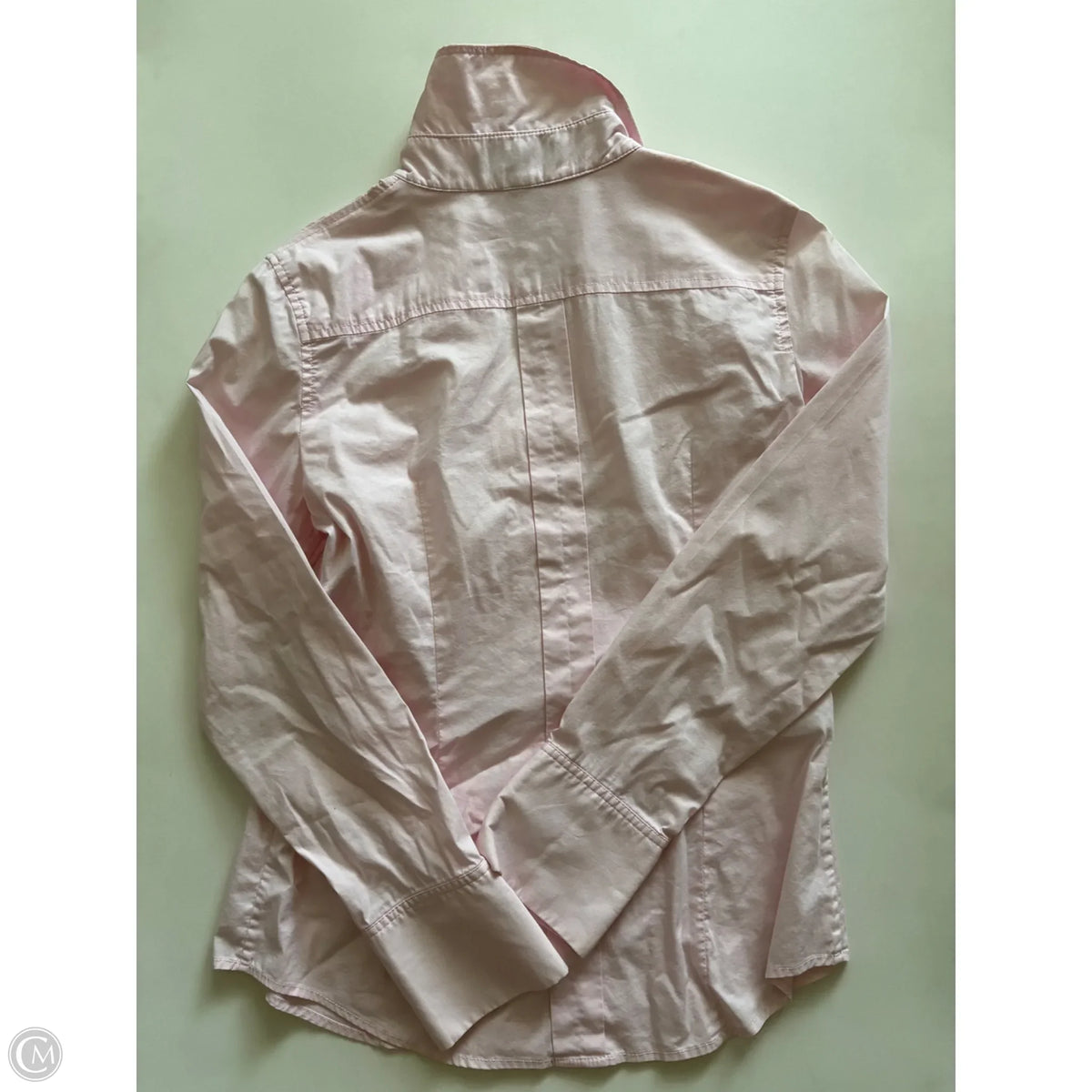 Blouse Long Sleeve By Express In Pink, Size: M