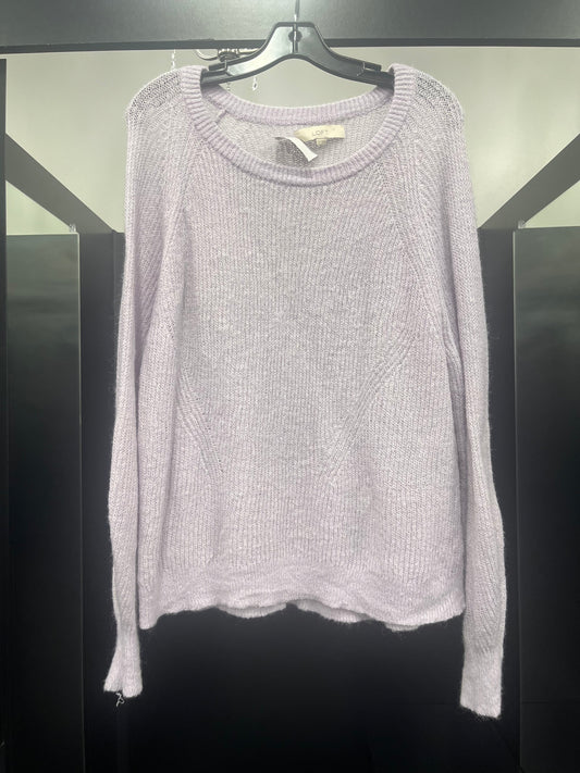 Sweater By Loft In Lavender, Size: Xl